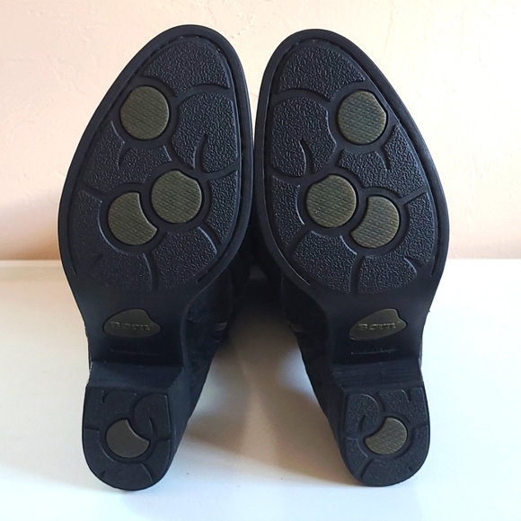 NWOT Born Crown Poly Equestrian Black Suede Wide Calf Riding Boots 9.5M Women - Picture 12 of 13